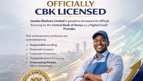 Advancing Financial Inclusion: Jawabu Biashara Limited Licensed by the Central Bank of Kenya